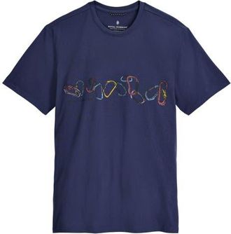 Royal Robbins RR Organic Cotton & Recycled Polyester Graphic T-Shirt in Navy Belay at Nordstrom, Size Xx-Large