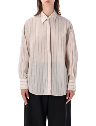 Sessun Mabel Loose-Fit Vertical Stripe Shirt