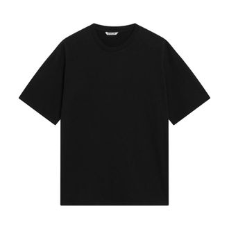 Auralee T-Shirts, male, Black, Size: XS Seamless Crew Neck Tee