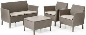 Keter Conjunto Keter Lounge 2 Plazas Salemo Cappuccino
