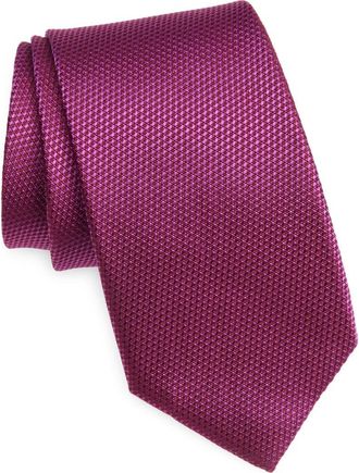 Duchamp Woven Silk Tie in Fuchsia at Nordstrom Rack