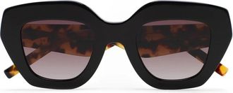 Kaleos Sunglasses, female, Black, Size: 48 MM Halsey 001 Sunglasses
