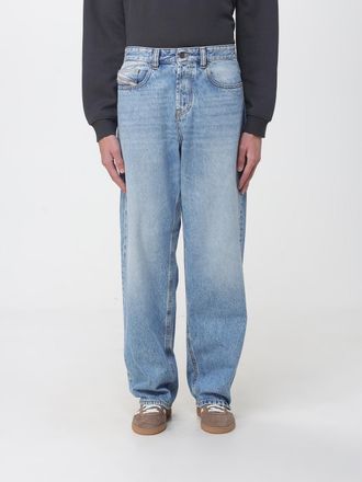 Diesel Jeans 2001 D-Macro a vita bassa in denim di cotone con gamba larga