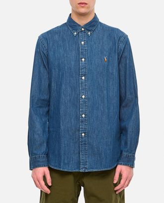 Ralph Lauren Blue Logo Sport Shirt