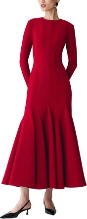 Carolina Herrera Crewneck Midi Dress