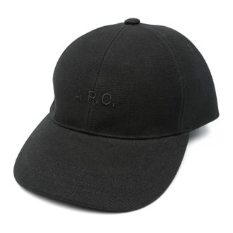 A.P.C. Katoenen pet in klassieke stijl - Heren - Petten - Blauw - 58 CM - Katoen - Accessoires