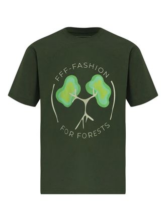 Amir Slama T-shirt con stampa - Verde