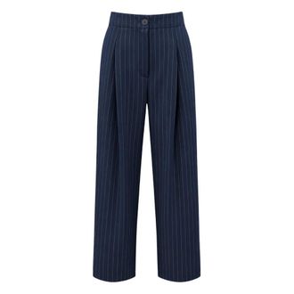 PDR Phisique Du Role Pantaloni Sartoriali a Righe - - Trousers - Donna - Blu - XL