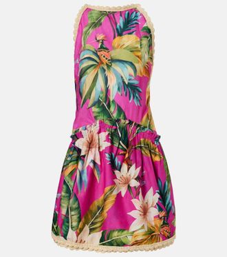 Farm Rio Tropicalia printed cotton minidress