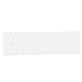 Berkfield Home Wall Headboard White 204x3x60 cm Solid Wood Pine | Size: 204 x 3 x 60 cm