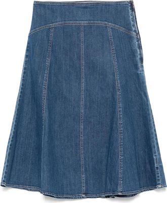 Polo Ralph Lauren Gonna midi denim - Blu