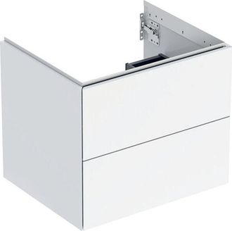 Keramag Geberit One Mueble Bajo Lavabo, 2 Cajones, 59.2x50.4x47cm