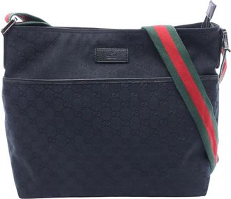 Gucci Pre-owned Gucci GG Canvas Web Crossbody Unisex 7HXGHMNMNN07070G