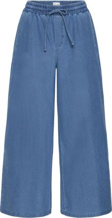Ichi Kate Denim Wide Jeans - Dames - Loose Fit Jeans - Blauw - S - Denim - Jeans