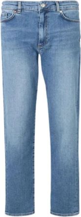 Sportmax Navata Jeans - Dames - Regular Fit Jeans - Blauw - W29 - Katoen - Jeans