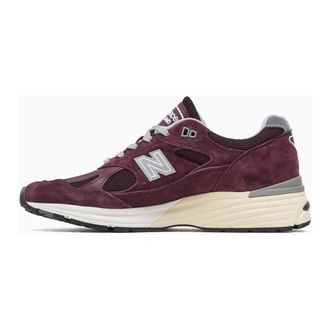 New Balance Sneakers, male, Red, Size: 8 1/2 US New Balance U991Au2 - Made in England Catawba Grape, Silver & Naval Academy-40 1/2