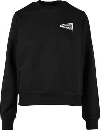 Diesel Katoenmix Sweatshirt - Dames - Sweatshirts - Zwart - XS - Katoen - Hoodies & sweatvesten