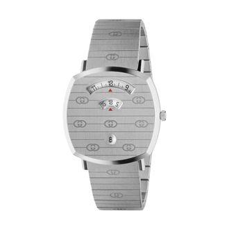 Gucci Luxe Heren Stalen Horloge - Heren - Horloges - Grijs - ONE Size - Accessoires