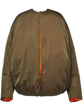 Prada Re-Nylon down jacket - men - Recycled Nylon/Goose Down - M - Green
