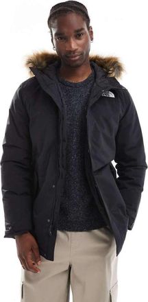 The North Face Mens Zaneck faux fur hooded parka in black - Size X-Small