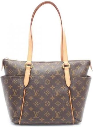 Louis Vuitton Vintage, unisex, Bruin, ONE Size, Leer, Pre-owned Monogram Tote Bag