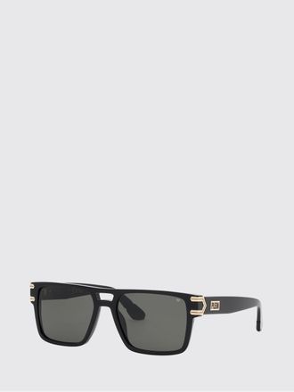 Philipp Plein Acetate Shield Sunglasses with Double Bridge