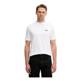Karl Lagerfeld Tops, Heren, Wit, L, Katoen, T-shirt 755052