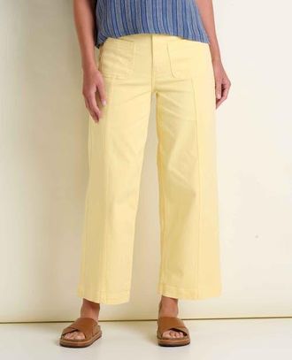 Toad & Co Womens Linden Wide Leg Pant in Meyer at Nordstrom, Size 16 28