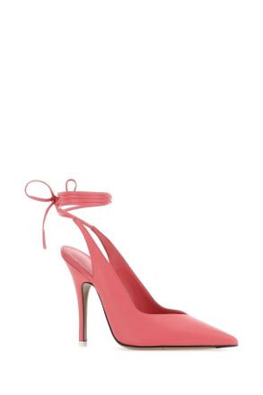 The Attico Womens Pink Leather Venus Pumps 006 Scarpe Con Tacco High Heel Shoes