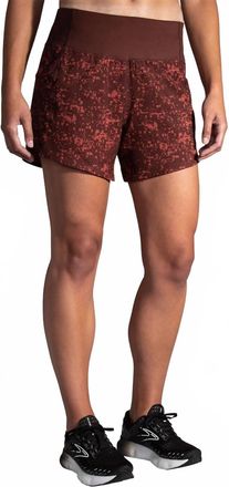 Brooks Chaser 5 Shorts In Run Raisin Glitch Print