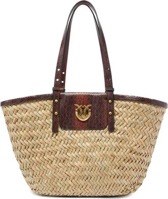 Pinko Borsa tote Love Summer - Toni neutri