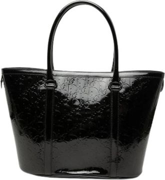 Dior Pre-owned Vintage Tote Bag - Dames - Vintage Shopper - Zwart - ONE Size - Leer - Vintage