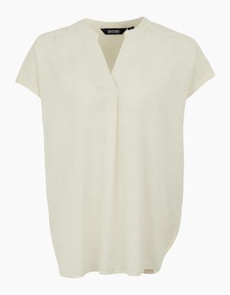 Regatta Womens Regatta Womens/Ladies Rianne V Neck Shirt - Cream/White - Size: 10