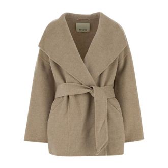 Isabel Marant Ceaton Coat - Coats - Mujer - Beige - 2XS