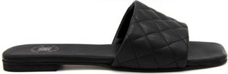 Ex&eacute; Womens Maggiore Flat Sandal In Black