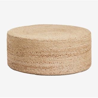Sklum Pouf rotondo Elinne in juta naturale SKLUM