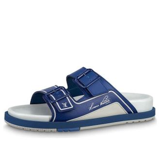 Louis Vuitton LV Trainer Sandals Navy 1AA6SA