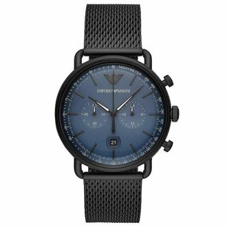 Emporio Armani AR11201 Chronograaf Datum Mesh Armband Horloge Heren