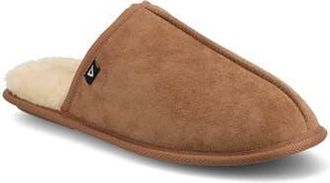 Vance Co. Duncan Faux Shearling Scuff Slipper in Chestnut at Nordstrom Rack, Size X-Large