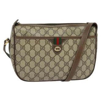 Gucci Pre-owned Cross Body Bags, female, Beige, Size: ONE SIZE Pre-owned Plastic Cross Body Bag