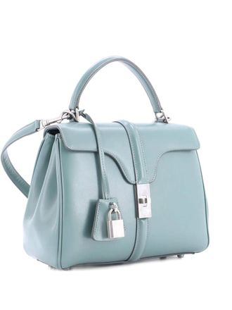 Celine 16 Top Handle Bag Smooth Calfskin Small satchel - Green