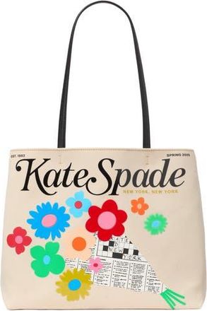 Kate Spade New York fresh picks canvas tote in Beige Multi at Nordstrom Rack