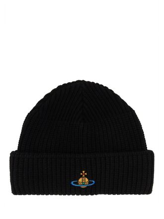 Vivienne Westwood Beanie Hat With Logo