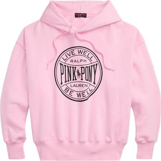 Polo Ralph Lauren Felpa con cappuccio e logo Pink Pony - Rosa