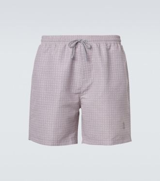 Brunello Cucinelli Logo swim trunks