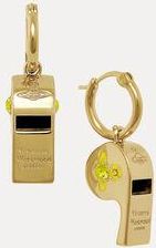 Vivienne Westwood Whistle Earrings Gold-yellow-enamel-citrine-crystal Gold-yellow-enamel-citrine-crystal Women