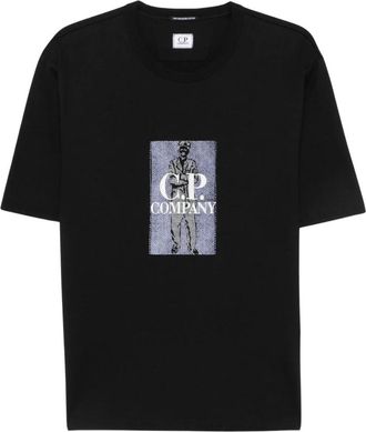 C.P. Company Hombre, Camisetas, Negro, Talla: M