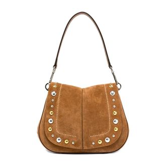 Gianni Chiarini Shoulder Bags, female, Beige, Size: ONE SIZE Helena Round