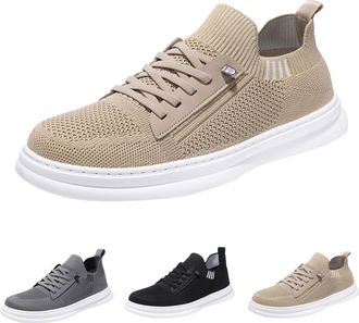 Generic Mens Fitness Shoes Summer Lightweight Walking Shoes Flat Sole Sports Shoes Sporty Leisure Shoes Non-Slip Trainers Plain Jogging Shoes Running Shoes Me