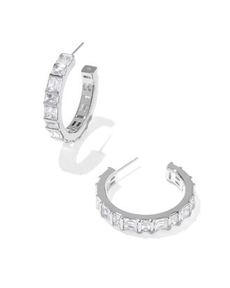 Kendra Scott Womens Jamie Earrings In Silver